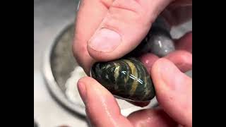 Silver linings.  What is this silver spot in this rock?