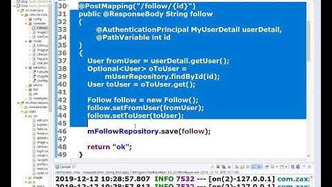 스프링부트 JPA인스타그램 7강 Follow 4강 팔로우, 팔로워 리스트 구현