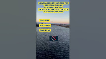 Pumping System Energy Efficiency