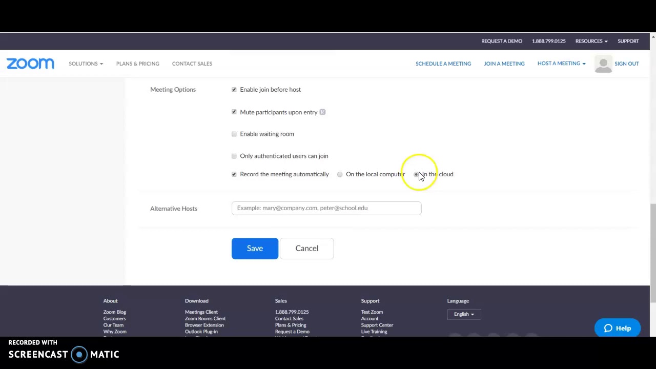 how to set up zoom meeting