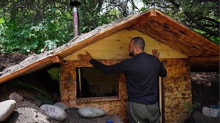 Cabin construction in the mountains, Solo BUSHCRAFT. Survival and Meditation Cabin by Simple Life 297,861 views 10 months ago 2 hours, 43 minutes