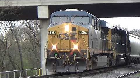 CSX ES40DC 5447 w/ Nice K5LA + SD40-3 Leads Q581-11 on 3/11/20