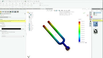 Ex-3.1 Frequency Analysis of Tuning fork (with support)