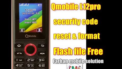Qmobile L12 PRO RDA8851 flash file | security code unlock | boot key | by InfinityBox CM2SCR | 2020