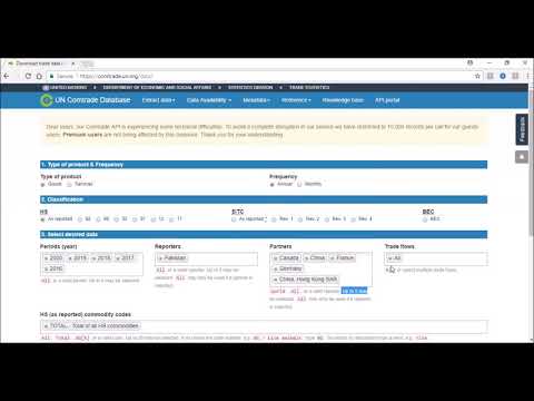 How to extract exports, imports, reexports and reimports data from UN Comtrade database