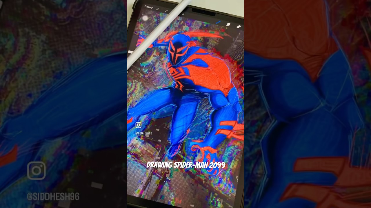 Drawing Spider-Man 2099 