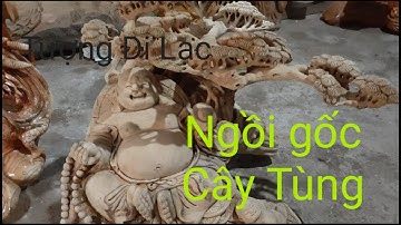 Tượng Di Lạc - Và bức tranh Ngư Ông Đắc Lợi gỗ gù Hương | Điêu khắc Ngọc