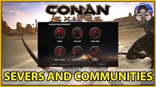 SERVERS AND COMMUNITIES CONAN EXILES