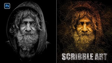 Scribble Sketch Art Photoshop Tutorial #photoshop #photoediting
