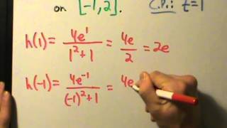 Calculus I - Global (Absolute) Mins and Maxes - Example 4