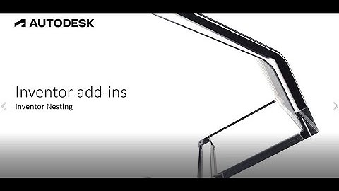 Autodesk Inventor add-ins: Nesting