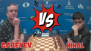 Gareyev Timur VS Nihal Sarin II 2023 FIDE World Rapid Championship R4