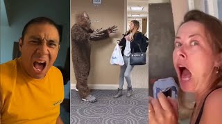 SCARE CAM Priceless Reactions😂#182/ Impossible Not To Laugh🤣🤣/TikTok Honors/