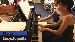 2人のピアニストのためのブルクミュラー（原曲：ブルクミュラー）Op.100 第8曲　優美 - 演奏動画のサムネイル