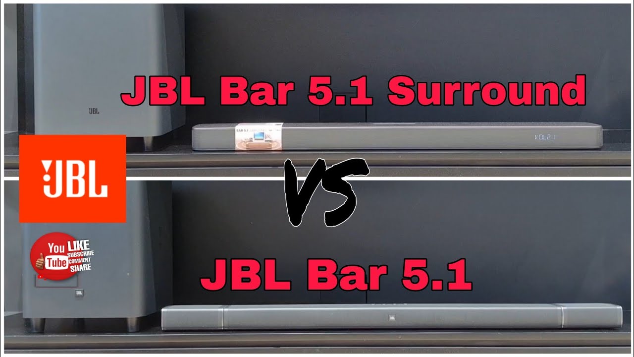 JBL Bar 5.1 vs JBL Bar 5.1 Surround full sound comparison