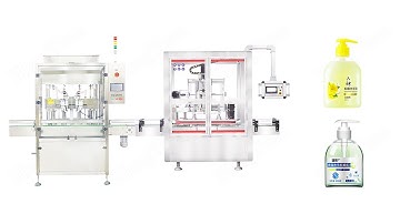 Automatic Tracking Filling Capping Line For Instant Hand Sanitizer Gel Dispensing Equipment