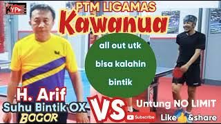 Suhu bintik Bogor kunjungan KAWANUA | H.Aris vs @UntungNOLIMIT | tenis meja PTM Ligamas
