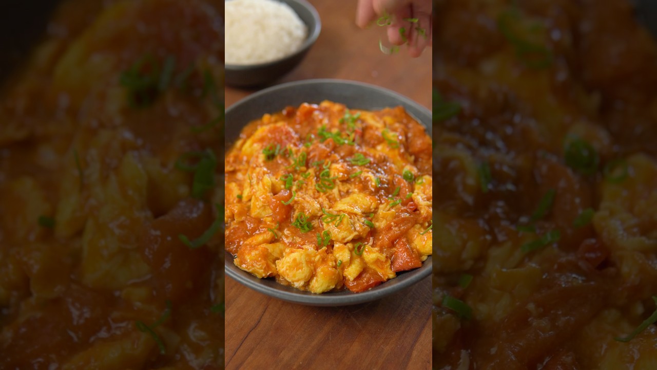 Жареные помидоры и яйца #блюдаза30минут #яйцапомидорами #жареныепомидорыяйцапомидорами #жареныепо...