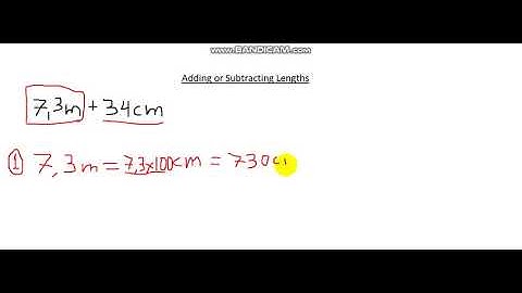 Adding or Subtracting Lengths