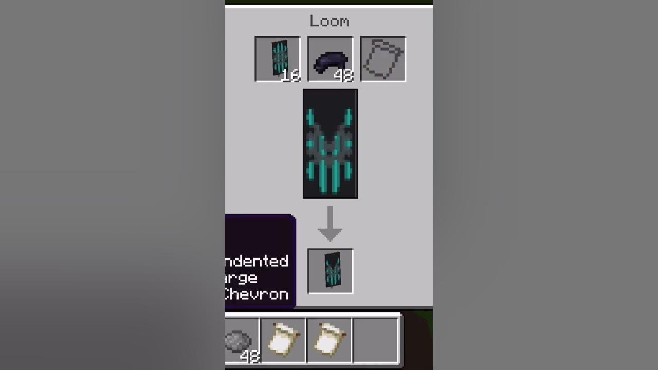 How To Make A Warden Banner In Minecraft how to make warden banner in minecraft #shorts - YouTube