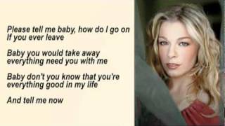 LeAnn Rimes - How Do I Live Without You with Lyrics chords