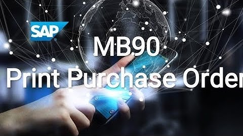 SAP MB90 Print Goods Receipt