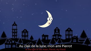 ♫ Au Clair de la Lune ♫ French Popular Song ♫ Nursery Rhyme in French ♫ Learn French ♫