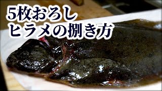 【5枚おろし】ヒラメの捌き方と握り寿司（昆布締め）の作り方【皮引き】