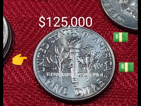 ☝️ OJO!!! Esta Valorada En $125,000 Mil Dólares ??? Díez Centavos Roosevelt 1995 Moneda Mula!