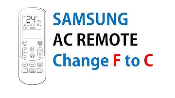 How to Change F to C in Samsung AC Remote