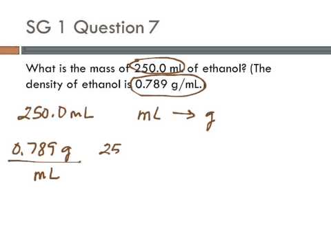10 SG1 #7 Density as a conversion factor