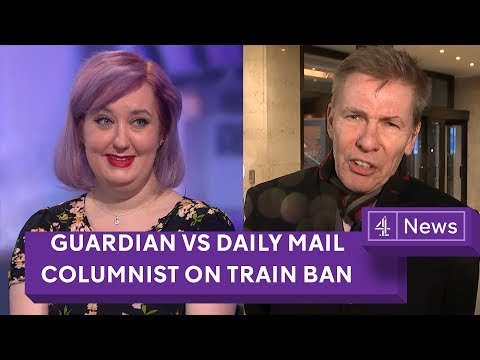 Daily Mail train ban debate: Mail vs the Guardian columnists