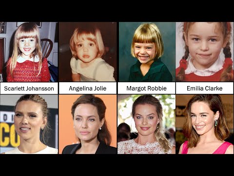 The childhood of a 100 famous actresses in the world