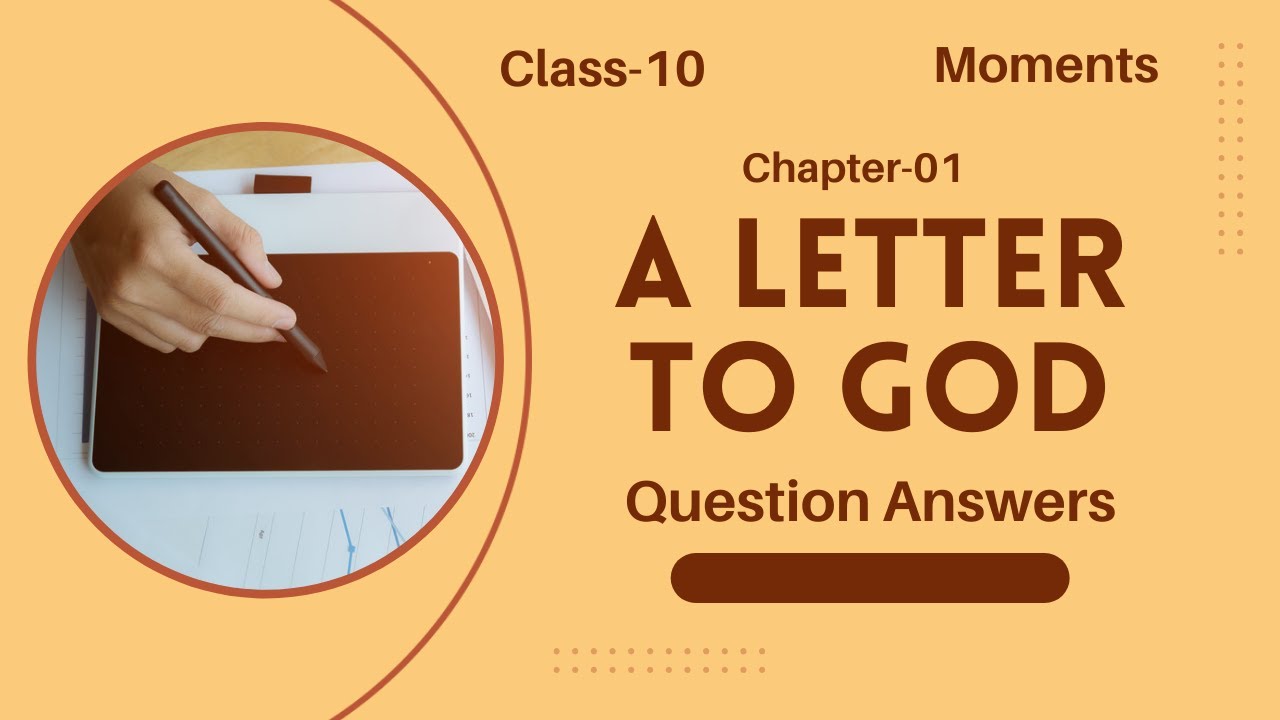 Class-10th | Chapter-01 | A Letter to God | Question Answer | First ...