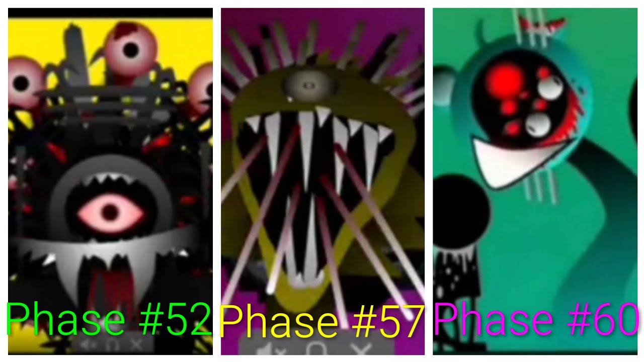 All phases to 51 to phase 60 in Sprunki!!! - YouTube