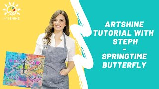 Art at Home with Artshine: Tie-Dye Butterfly