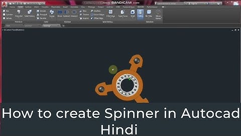 How to make Fidget Spinner in Autocad