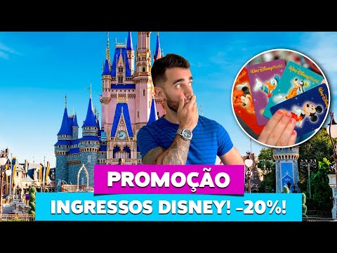 Promoção Ingressos DISNEY! Quase R$600 de desconto! Os 4 parques de Orlando!