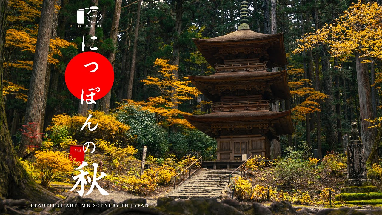 【Компиляция】 Красивые осенние пейзажи Японии｜4K SDR