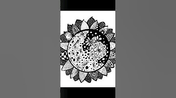 Zentangle Procreate! #shorts 🙀🙀🙀🙀🙀🙀🌻🌻🌻🌻🌻🌻