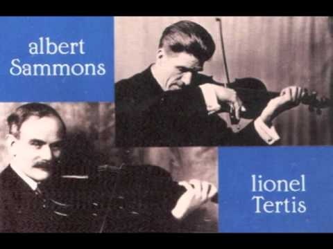Albert Sammons & Lionel Tertis - Handel Halvorsen: Passacaglia for Violin & Viola