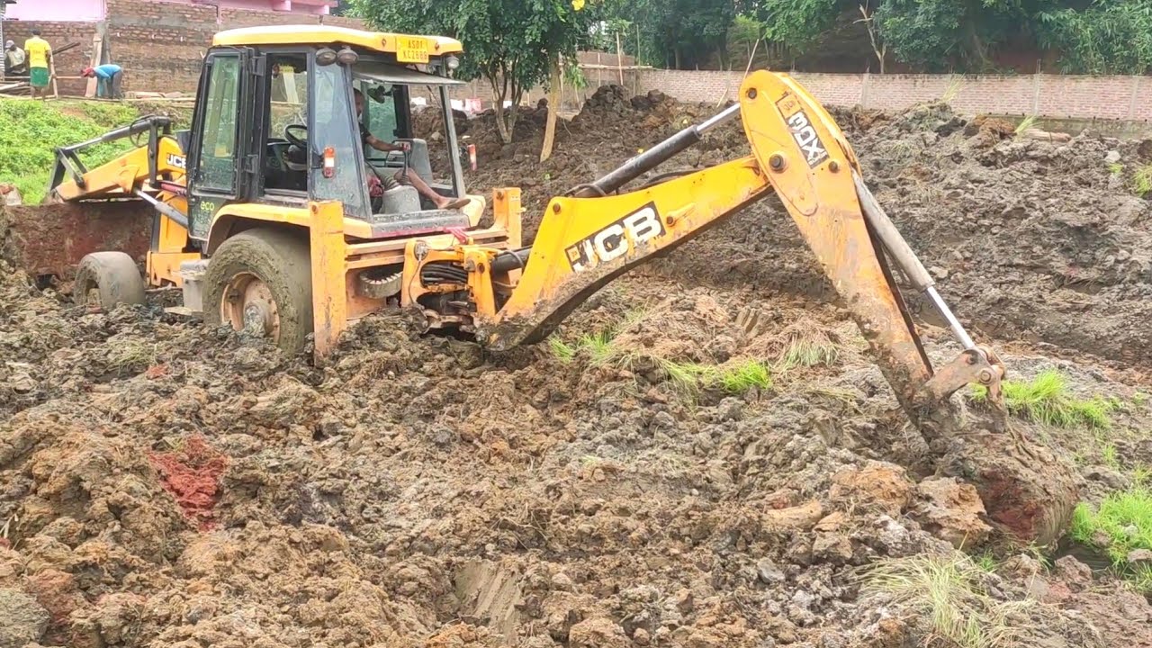 JCB 3DX making pond | fish farming | jcb video