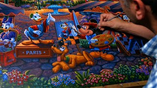 Painting Mickey & Friends in Paris | Disney | Dowdle Folk Art