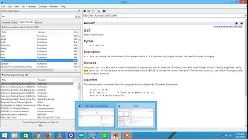 Matlab Tutorial about min and max in a matrix, absolute and determinant of a matrix