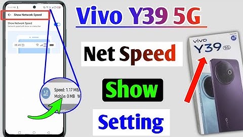 Vivo y39 5g me net speed kaise show kare | how to show net speed in vivo y39 5g