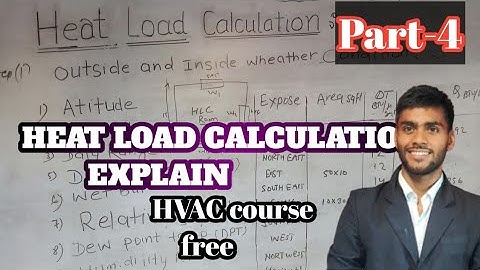 Heat load Calculation in hindi | part 4 |hvac Heat load Calculation in Hindi explain. #ktechdesgner