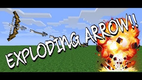 HOW TO MAKE Exploding Arrow - " Boooom" - Minecraft Pocket Edition 1.16+