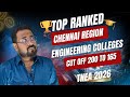 Top Ranked🏆-Engineering colleges | Chennai Region | cut off 200 to 165 | TNEA-2026