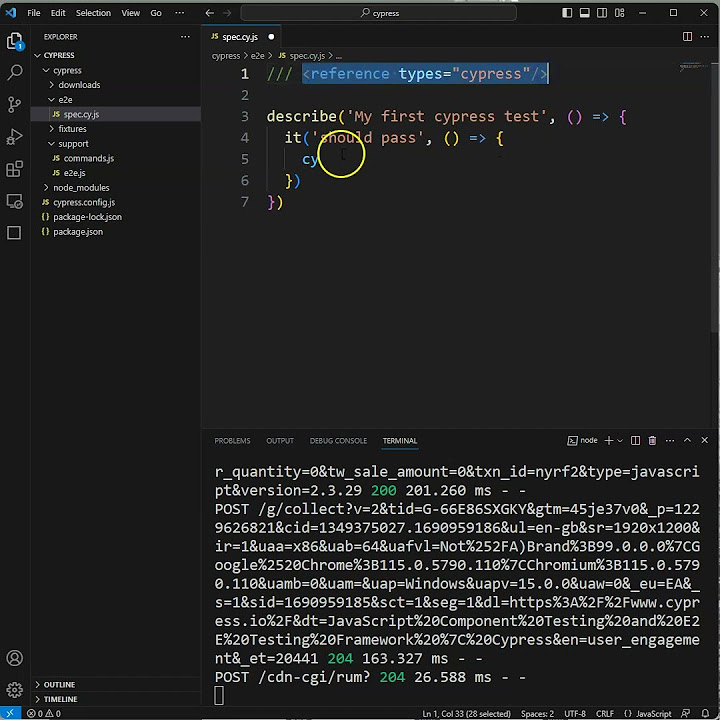 cypress intelligent code completion | #cypress | automation testing ...