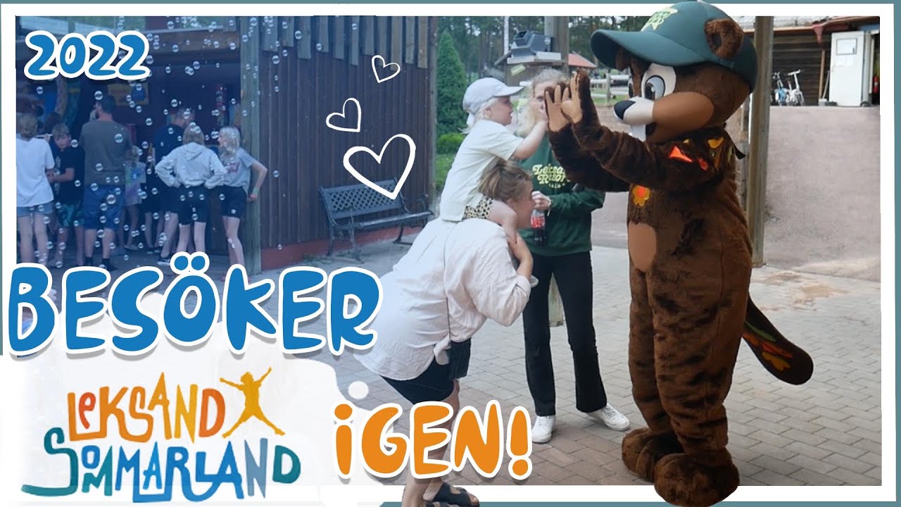 VLOGG 11 Familjen Lindblom - Vi besöker Leksand Sommarland! 2022